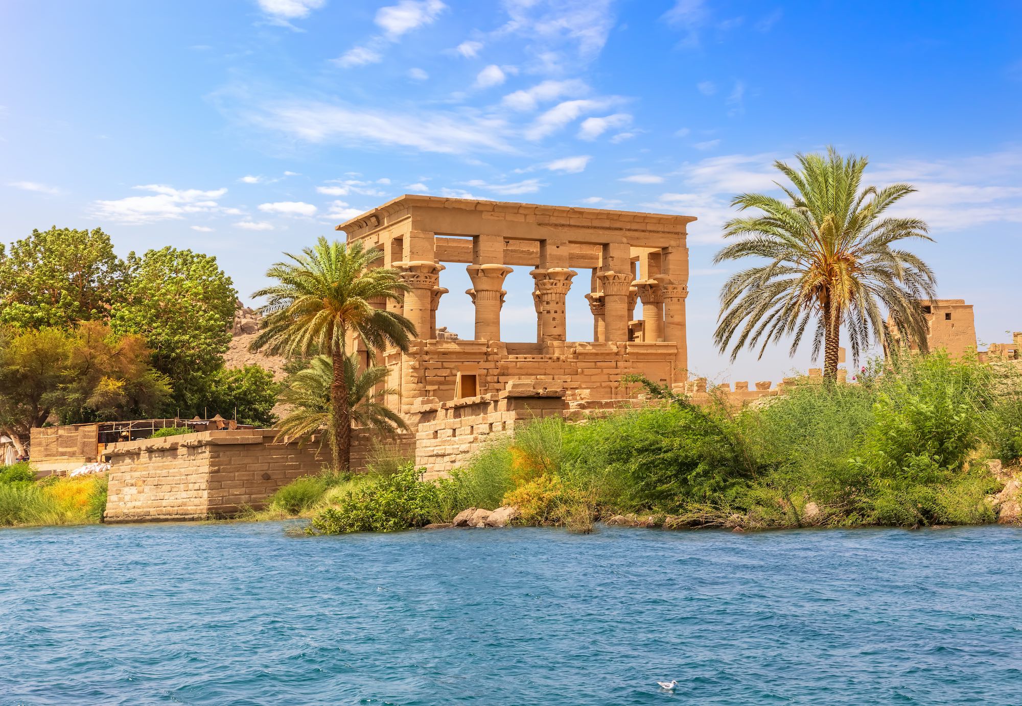 Trajan's Kiosk auf der Philae Insel in Assuan, Ägypten