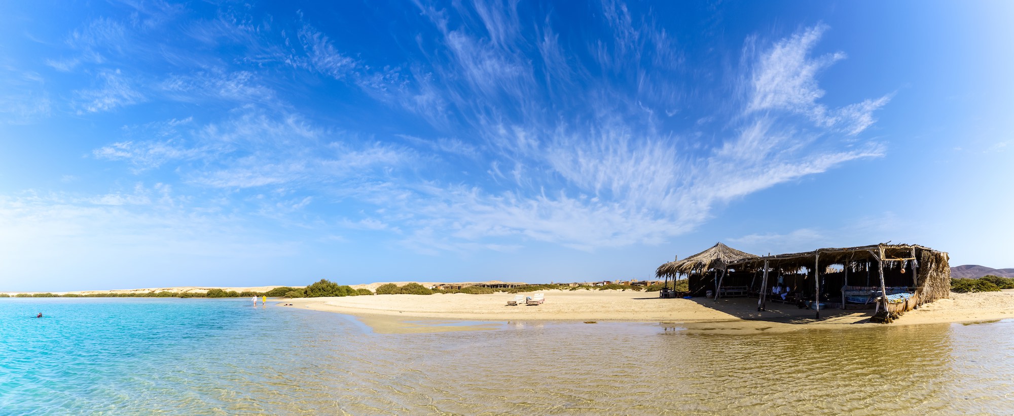 El Qulan Strand mit Mangrovenwäldern in Ägypten