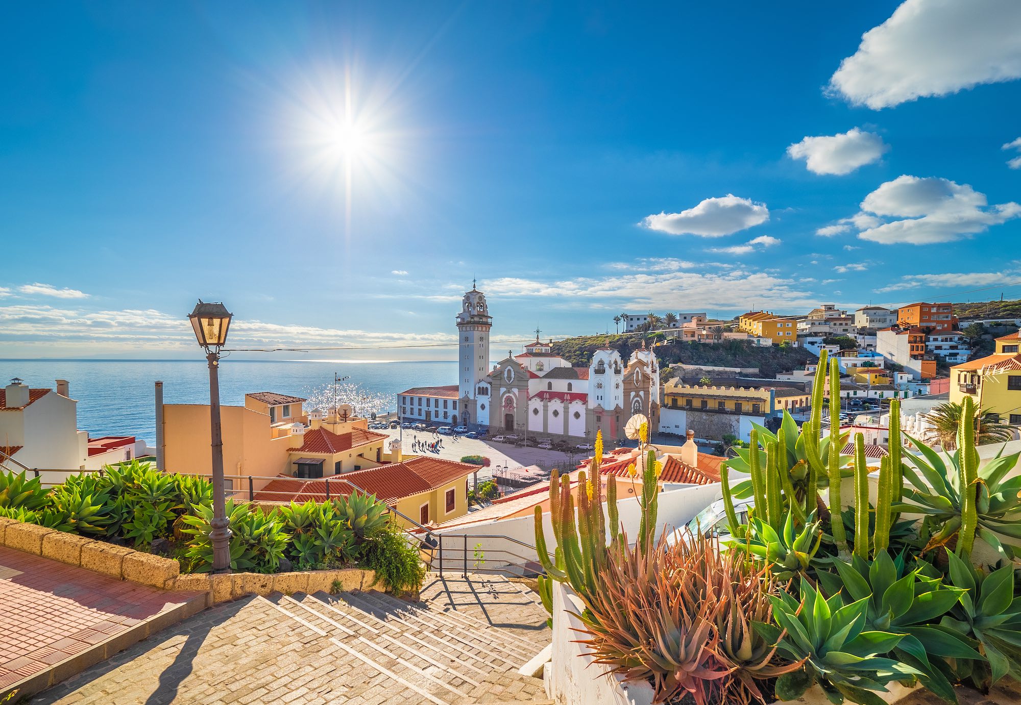 Landscape with Candelaria town on Tenerife, Canary Islands, Spain Antalya Lara Urlaub Copyright © AdobeStock 56003521 Nikolai Sorokin