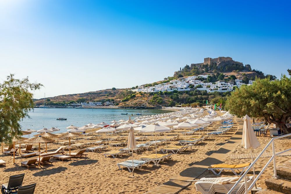 Rhodos - Bay of Lindos Copyright © AdobeStock 186210084 lubos_K